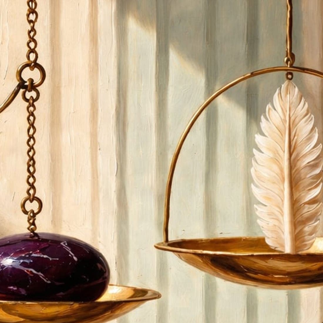 The Weighing — detail 2